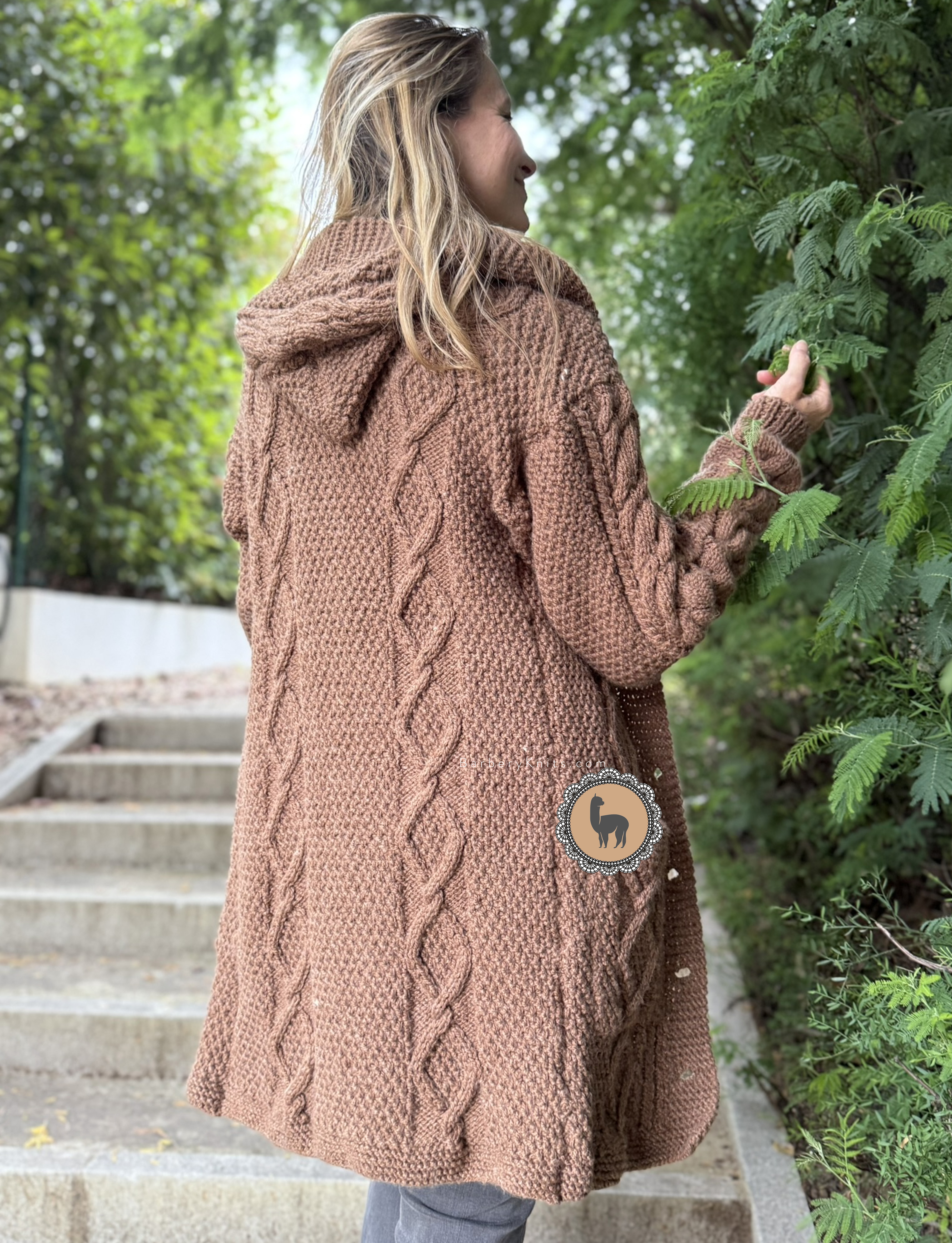 Alpaca Blend Knitted by Hand Sweater (XS / Small) - Barbery Knits