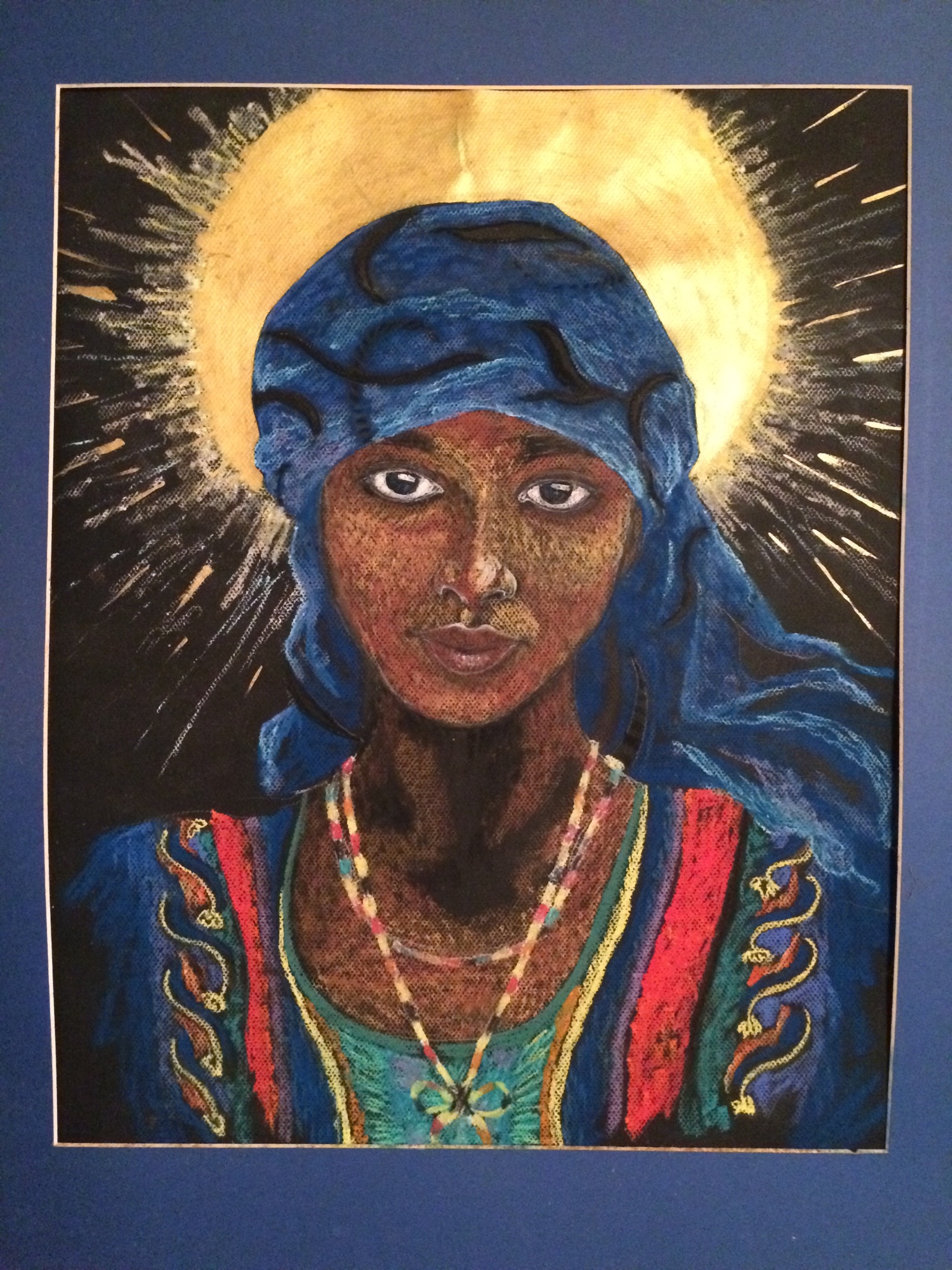 Mixed Media Mary circa 2002, in private collection (not available for Art Walk)