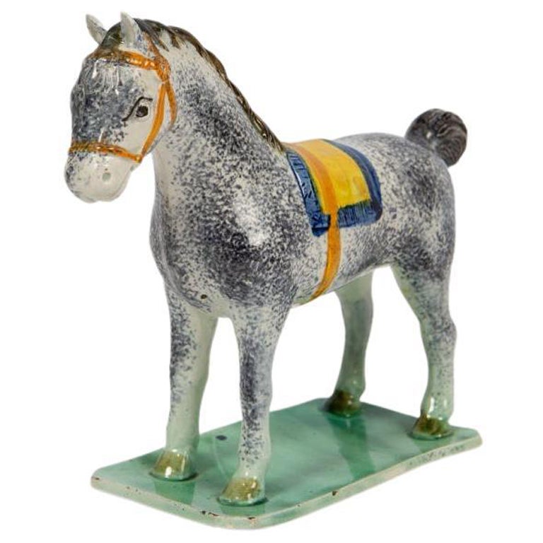 Antique Pottery Horse Made in England at St. Anthony's Pottery