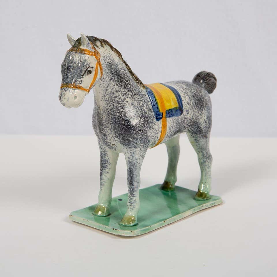 Antique Pottery Horse Made in England at St. Anthony's Pottery