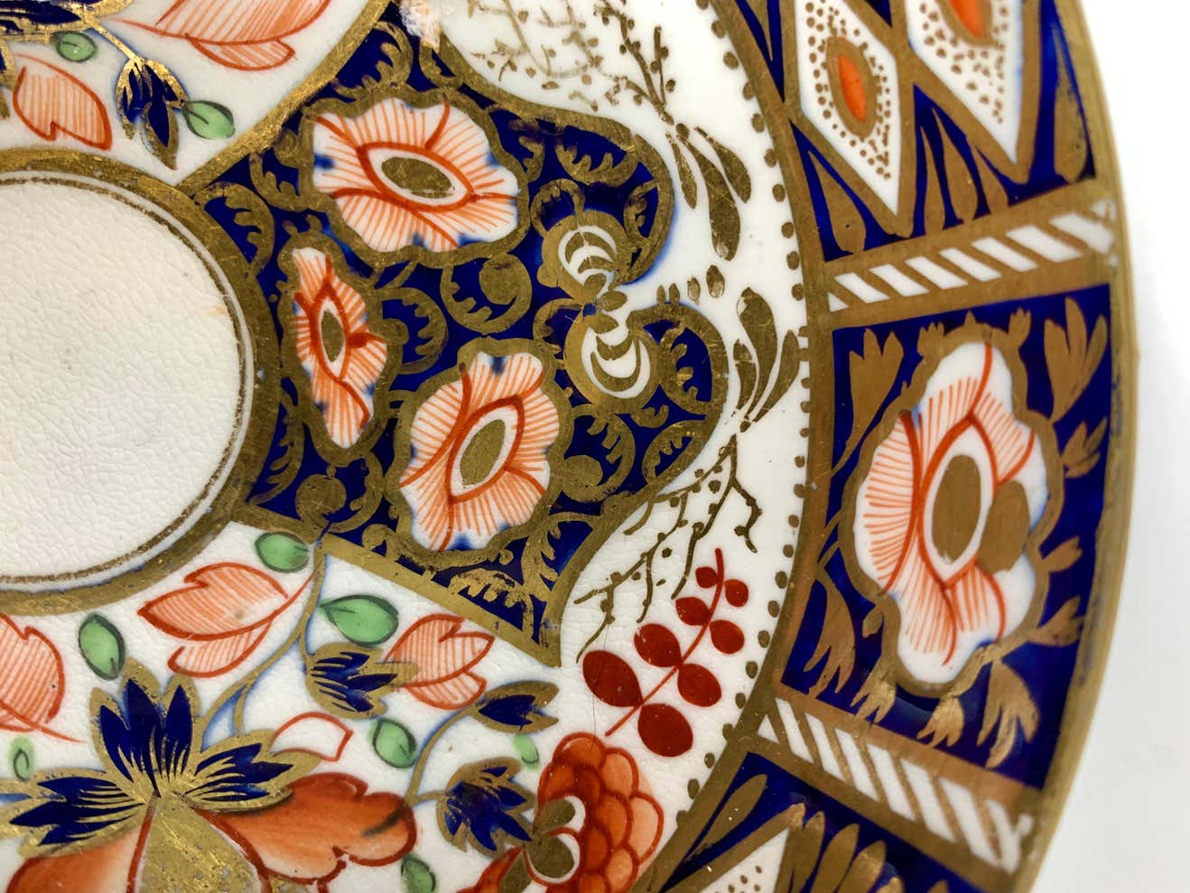 Pair of Imari Saucers Hand Painted by Derby in England, Circa 1850