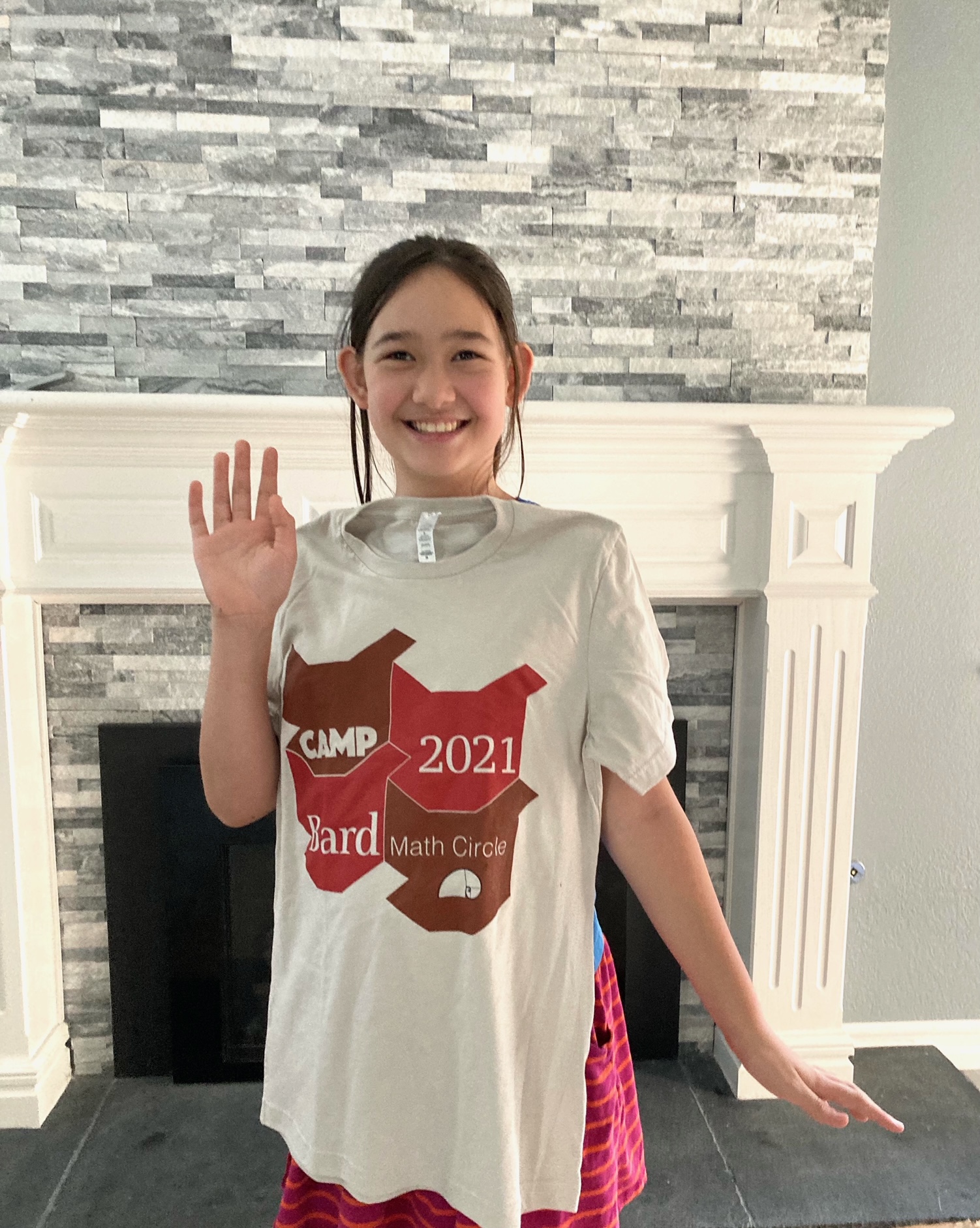 It's first day of CAMP! Students receive their CAMP T-shirts, can you identify this year's theme?