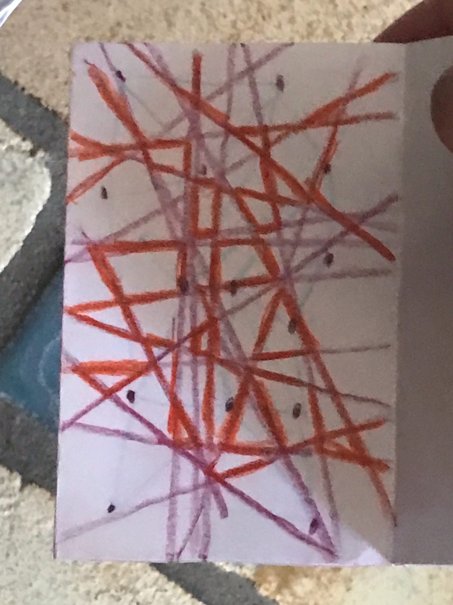 CAMPer's art work in Grace's class