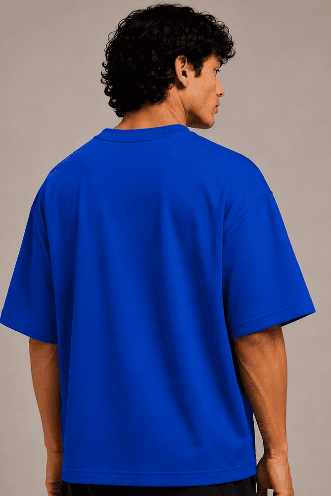 Barefold’s Premium Oversized T-Shirt, Royal Blue (240 GSM)