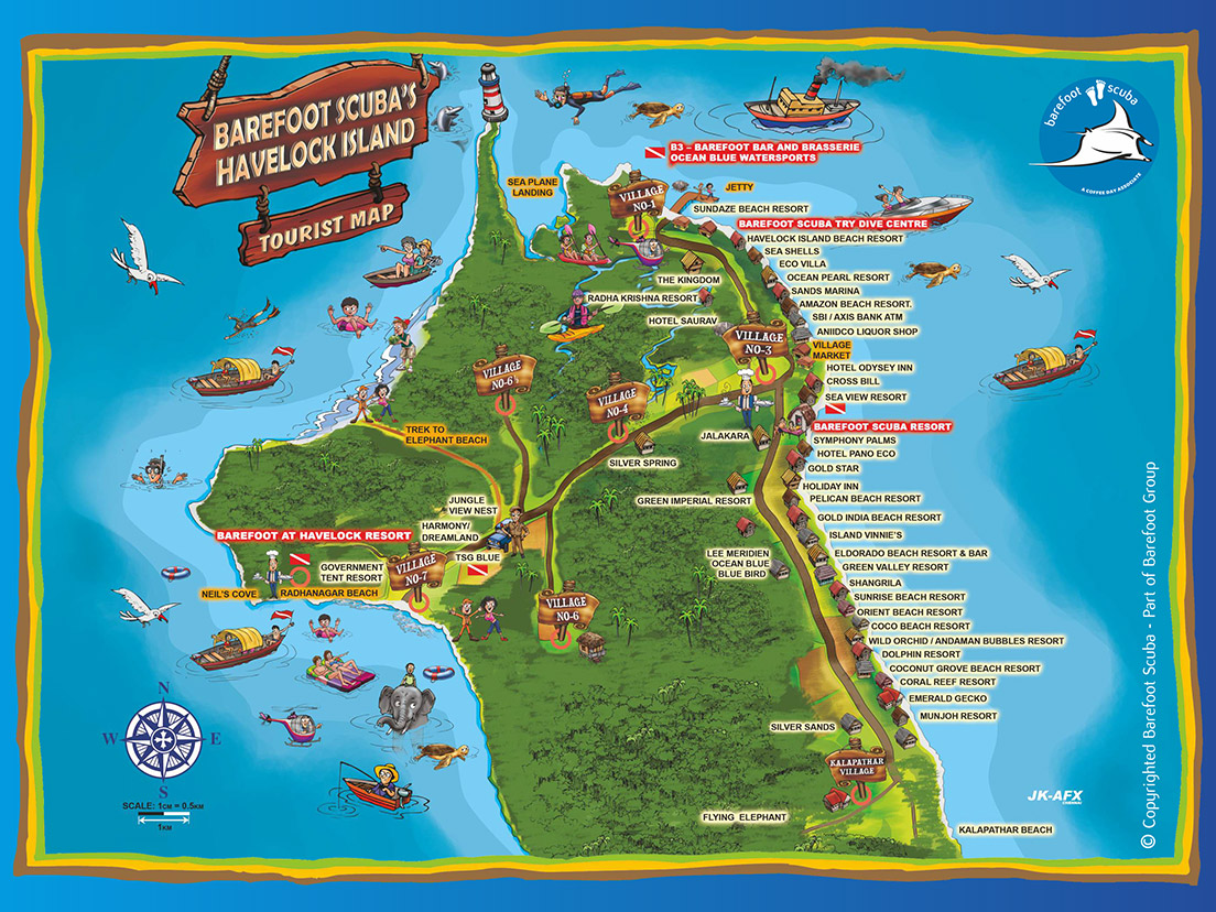 Barefoot Resort Property Map Multi Family Barefoot Barefoot Holidays Havelock Map 