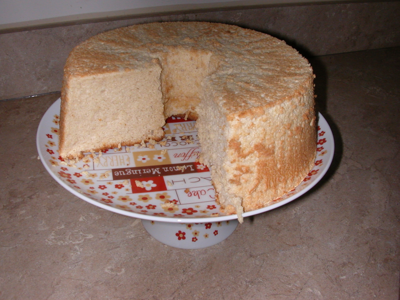 Sift a small amount of the dry mixture over the whipped eggs. Angel Food Cake Sugarless Barefooting Outside The Box