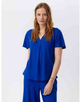 Asta V-neck surf blue - HOLEBROOK
