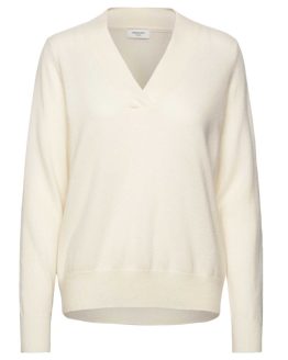 Coco V-neck Ivory - ROSEMUNDE