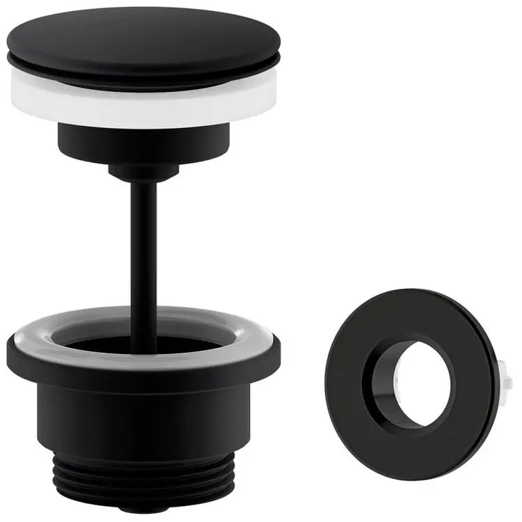 largesortmatt KLIKKVENTIL, sort matt