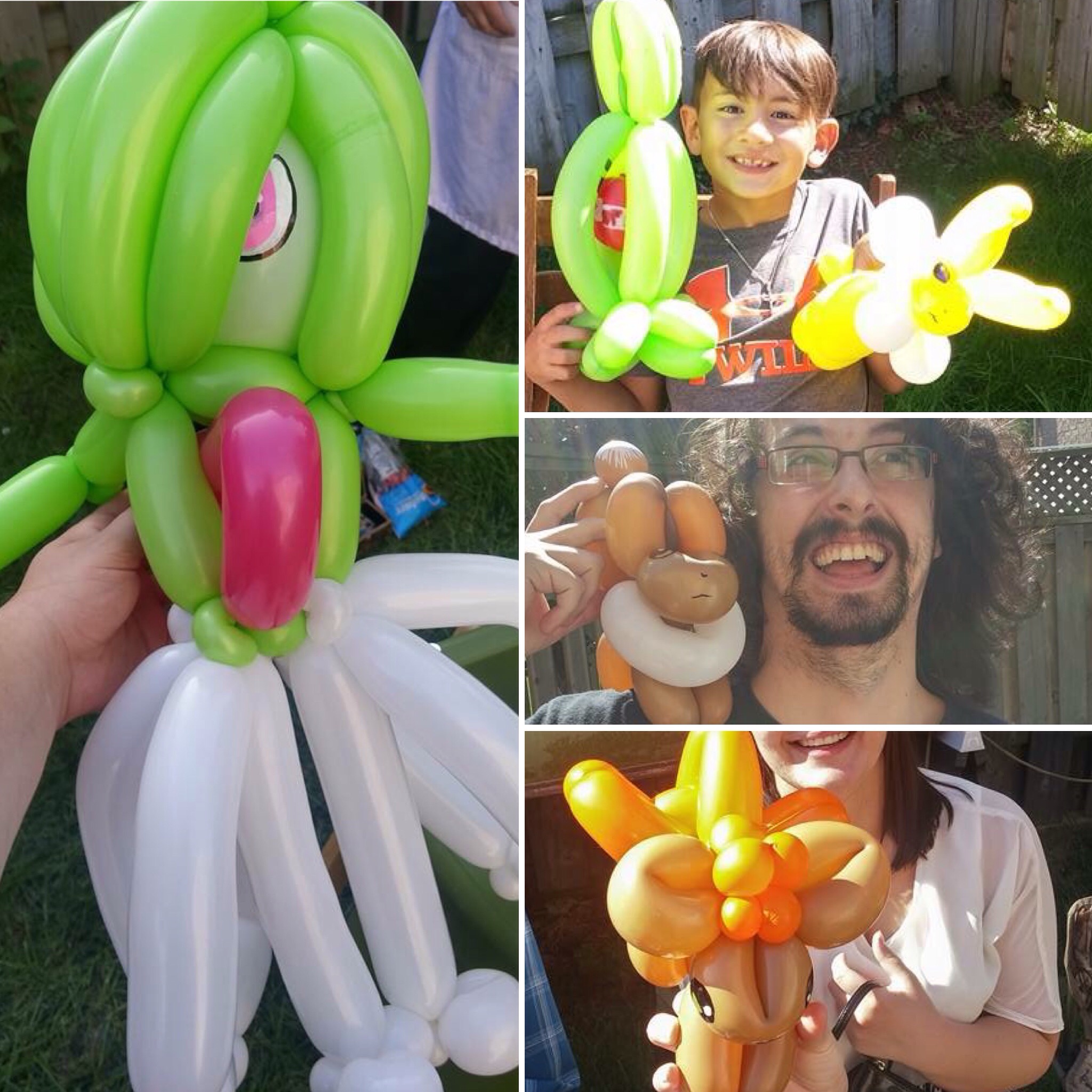 Barnacle Bart Magic Birthday Entertainer Toronto Pokemon Balloons Gardevoir Jolteon Eevee Vulpix