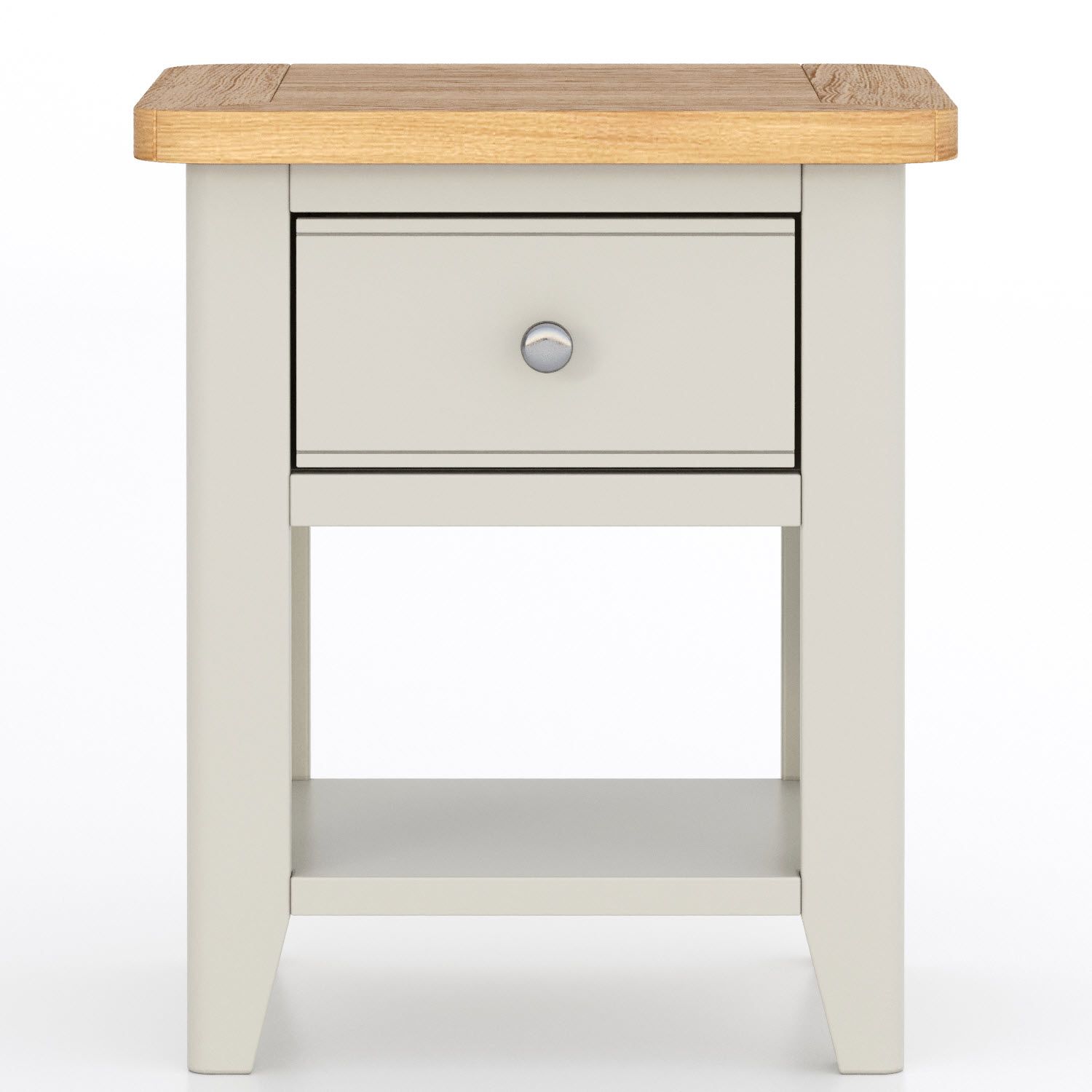 Barley Painted Oak Lamp Table