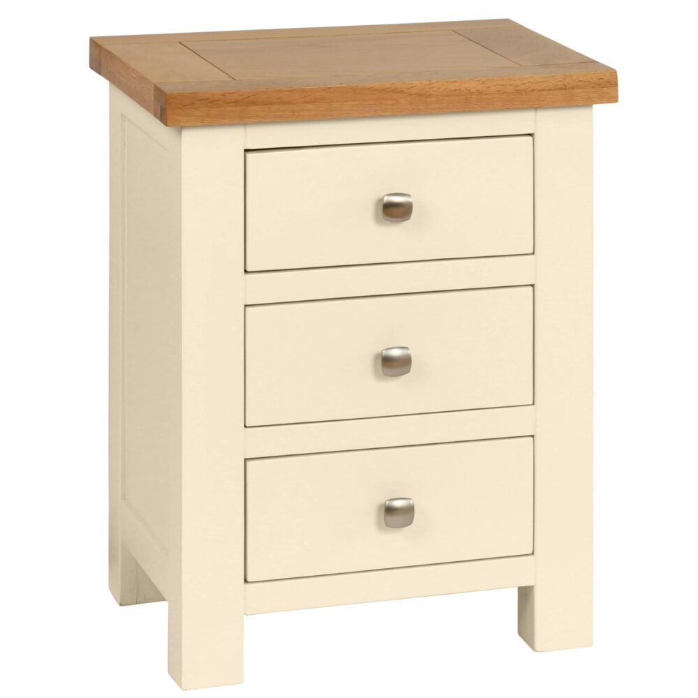 Cambridge Painted 3 Drawer Bedside