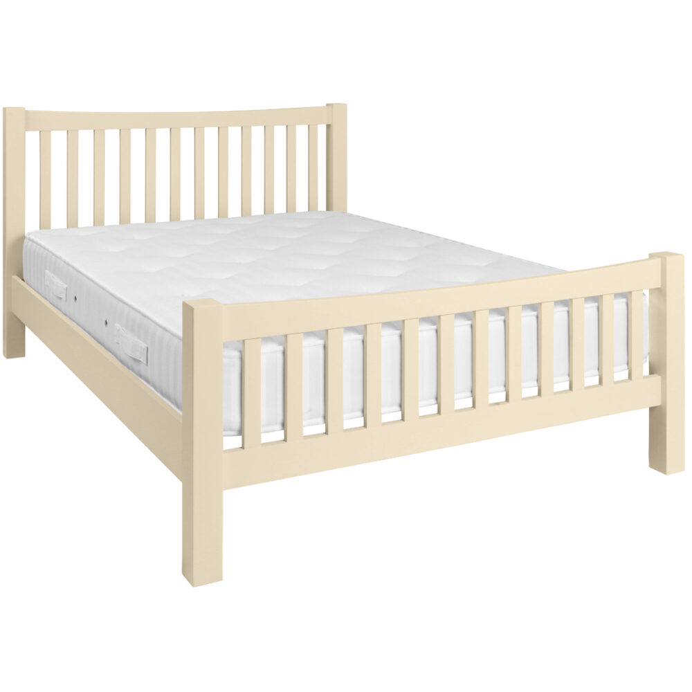 Cambridge Painted Double 4ft 6in Slatted Bed