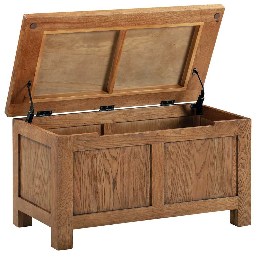 Cambridge Oak Blanket Box