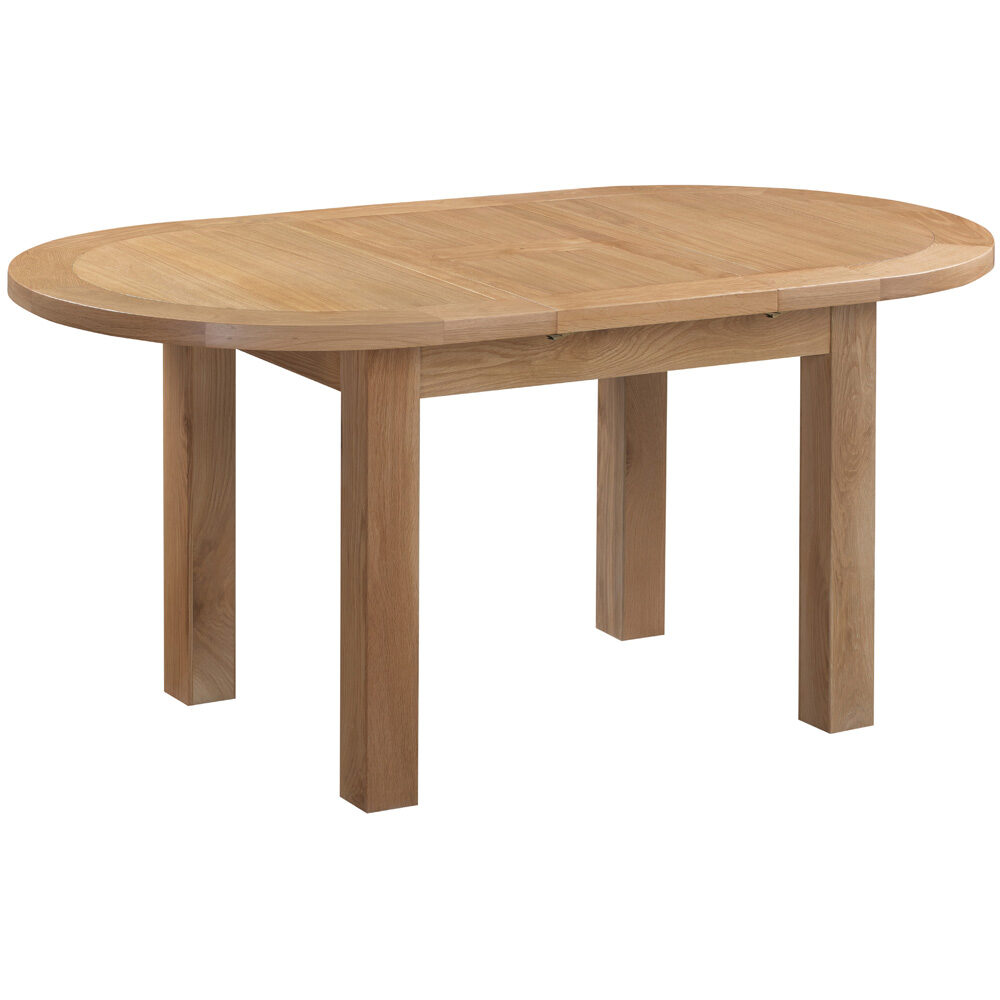 Classique Oak D-End Extending Dining Table