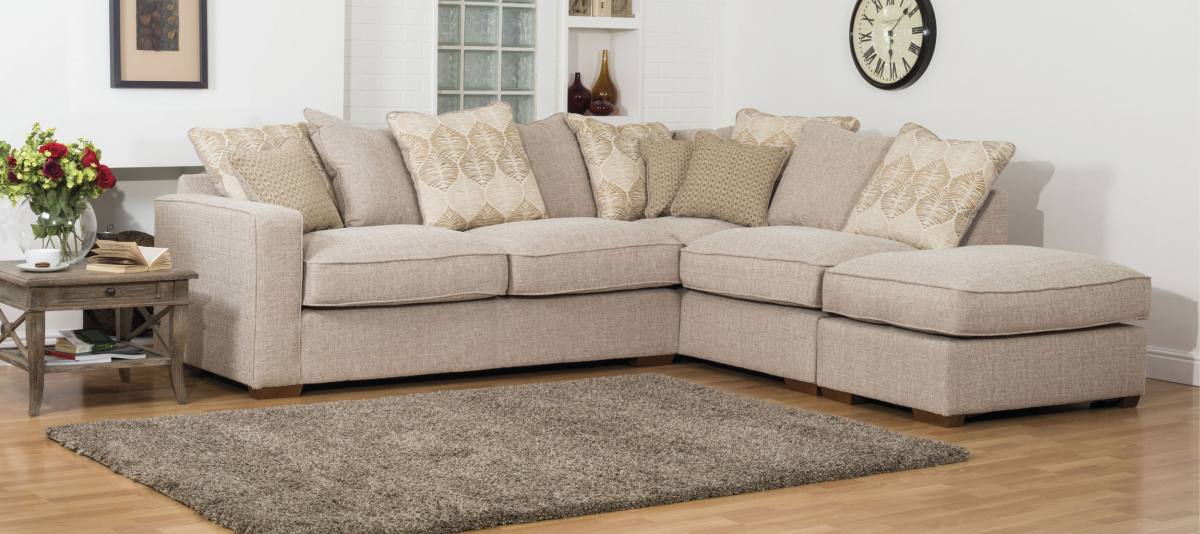 Denver L2, RFC, FST Pillow-Back Corner Sofa