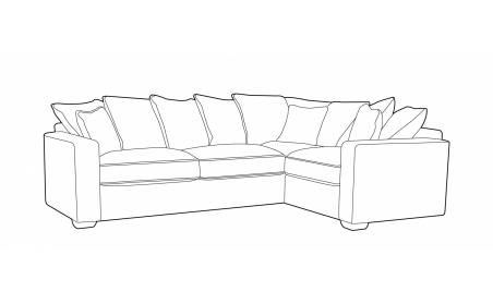 Denver L2, CO, R1 Pillow-Back Corner Sofa