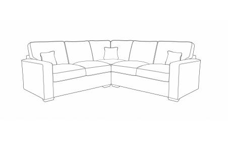 Denver L2, CO, R2 Standard-Back Corner Sofa