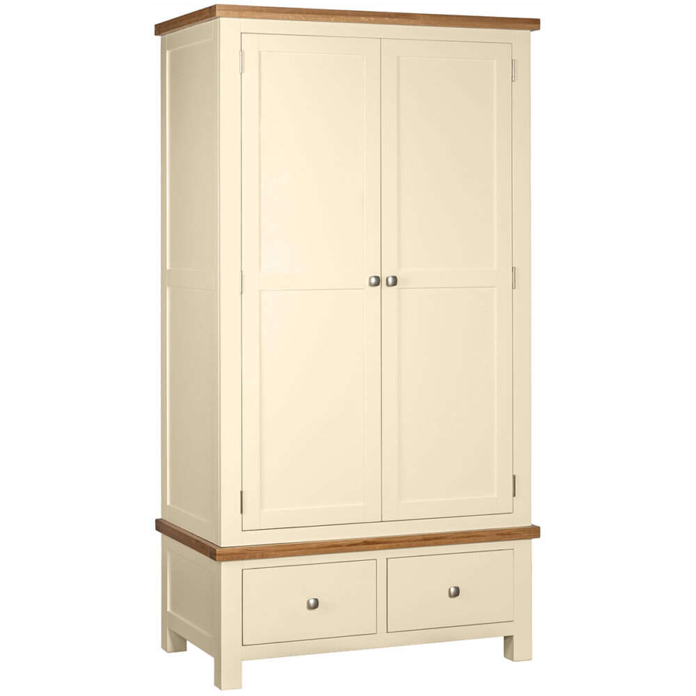 Cambridge Painted Double Wardrobe with 2 Drawers