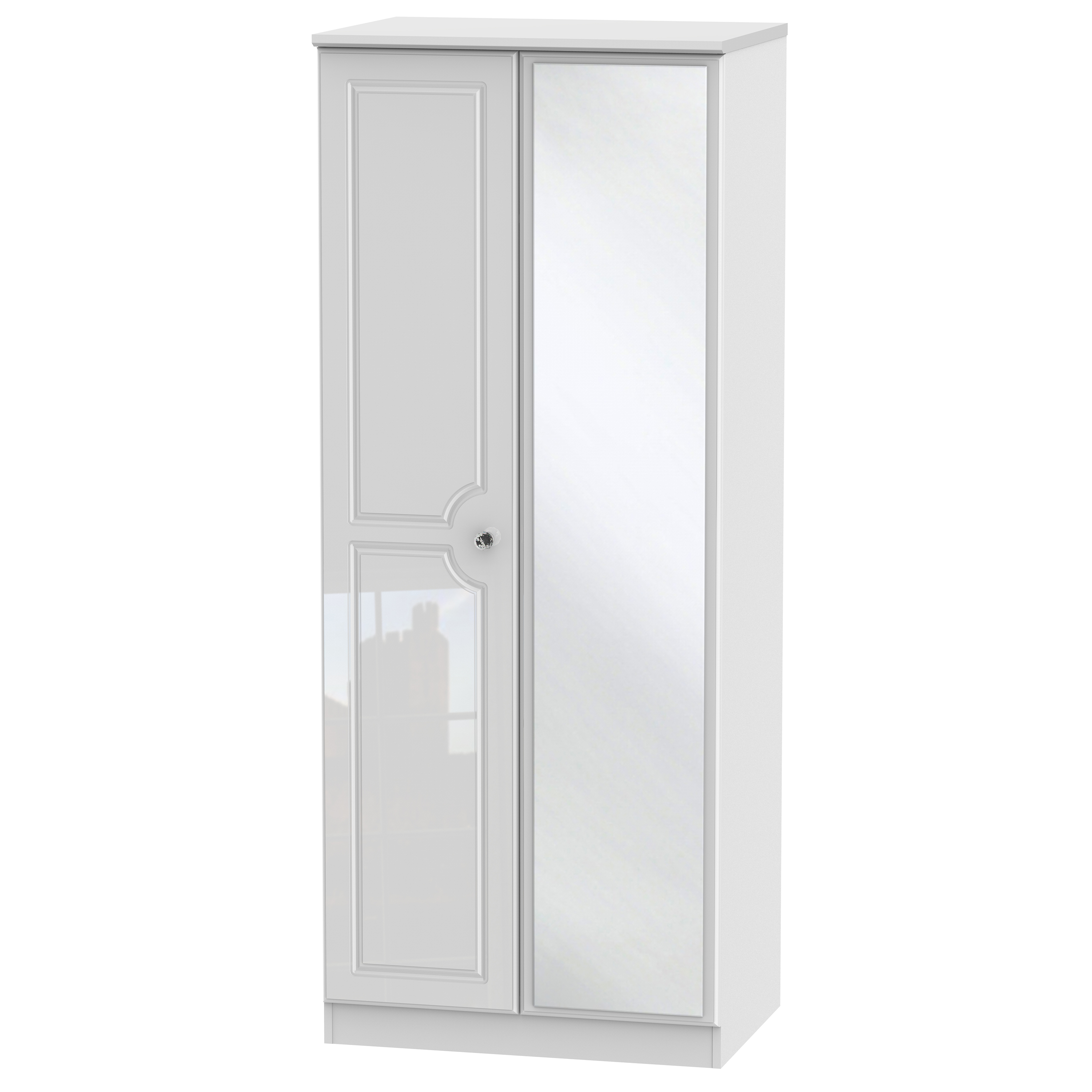 London 2ft 6in Mirror Wardrobe