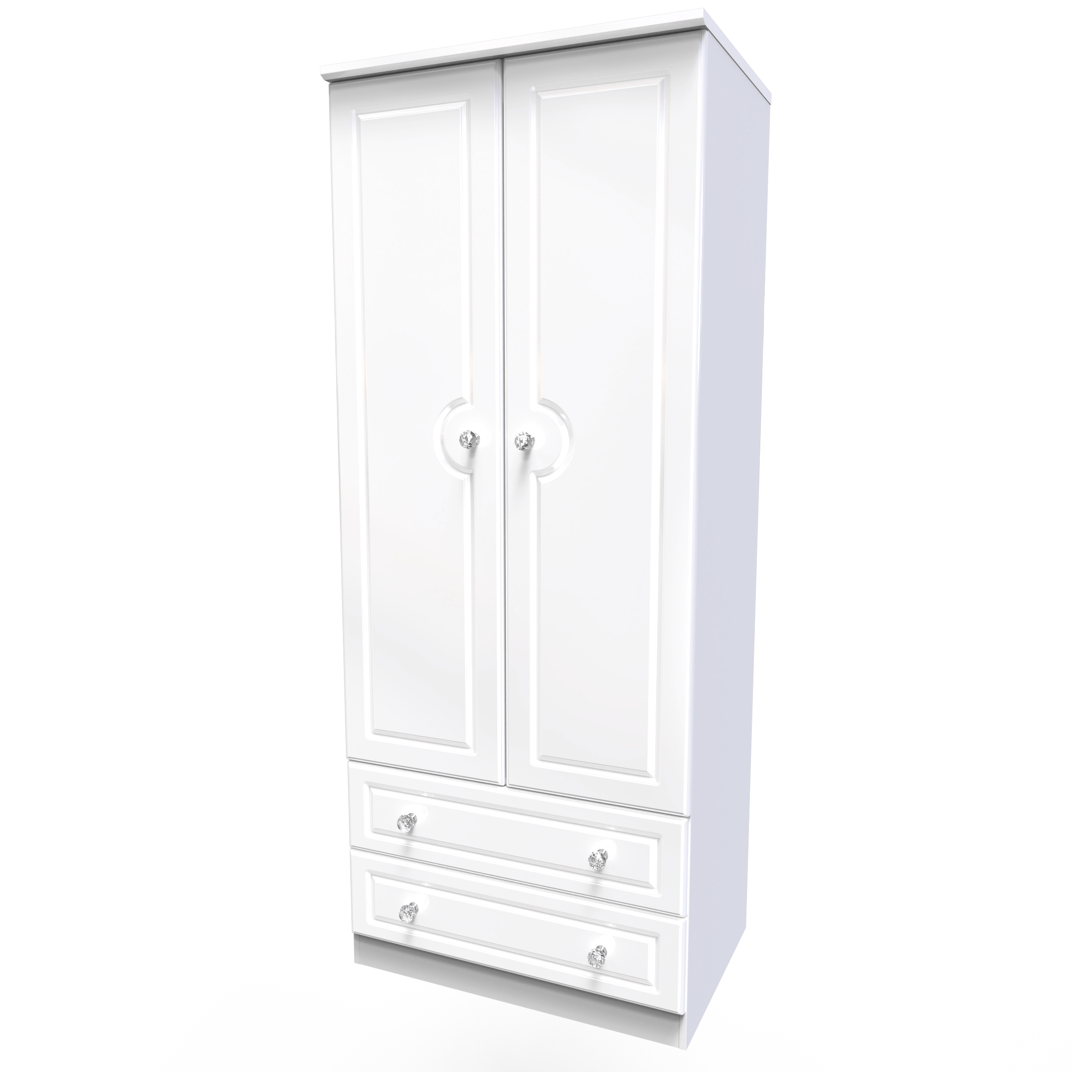 London 2ft 6in 2 Drawer Wardrobe