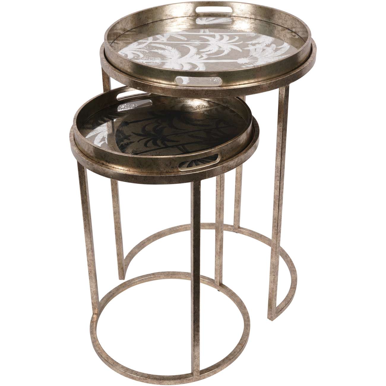 Palm Set of 2 Side Tray Tables