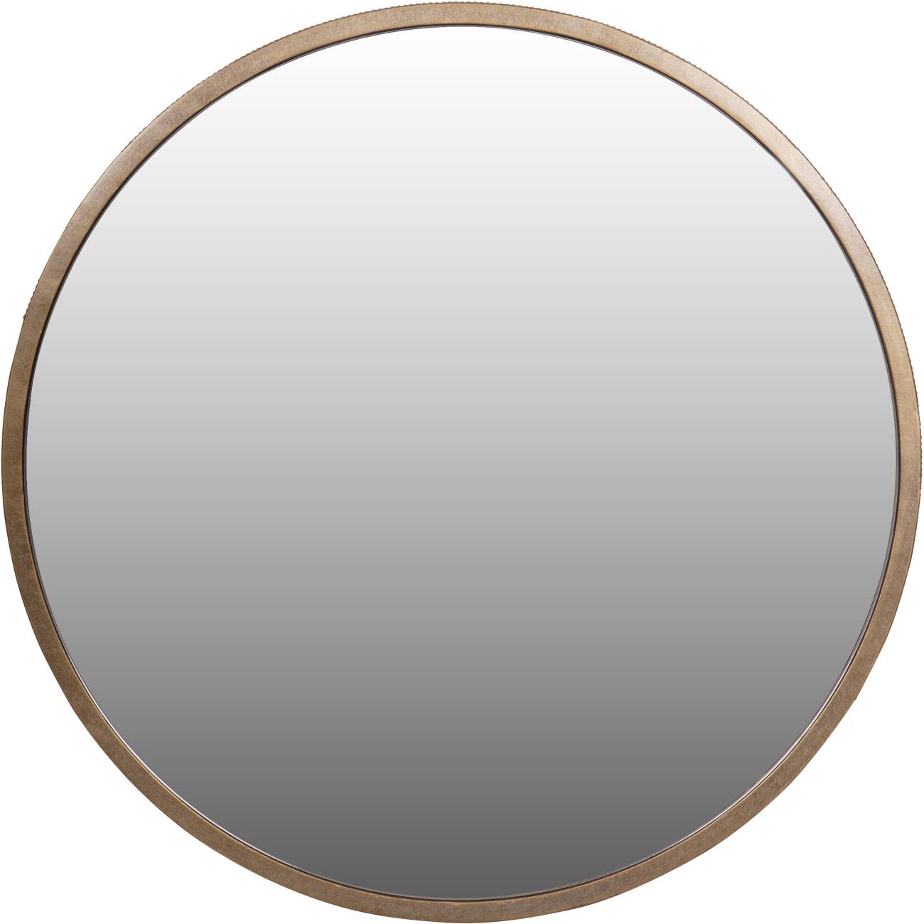 Carraway Aged Gold Round Mirror 80cm
