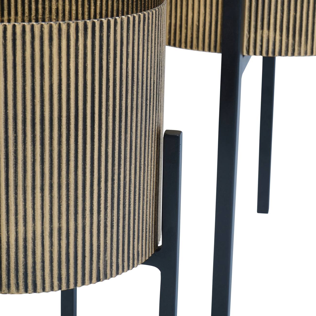 Carraway Aged Gold Set of 3 Floor Planters