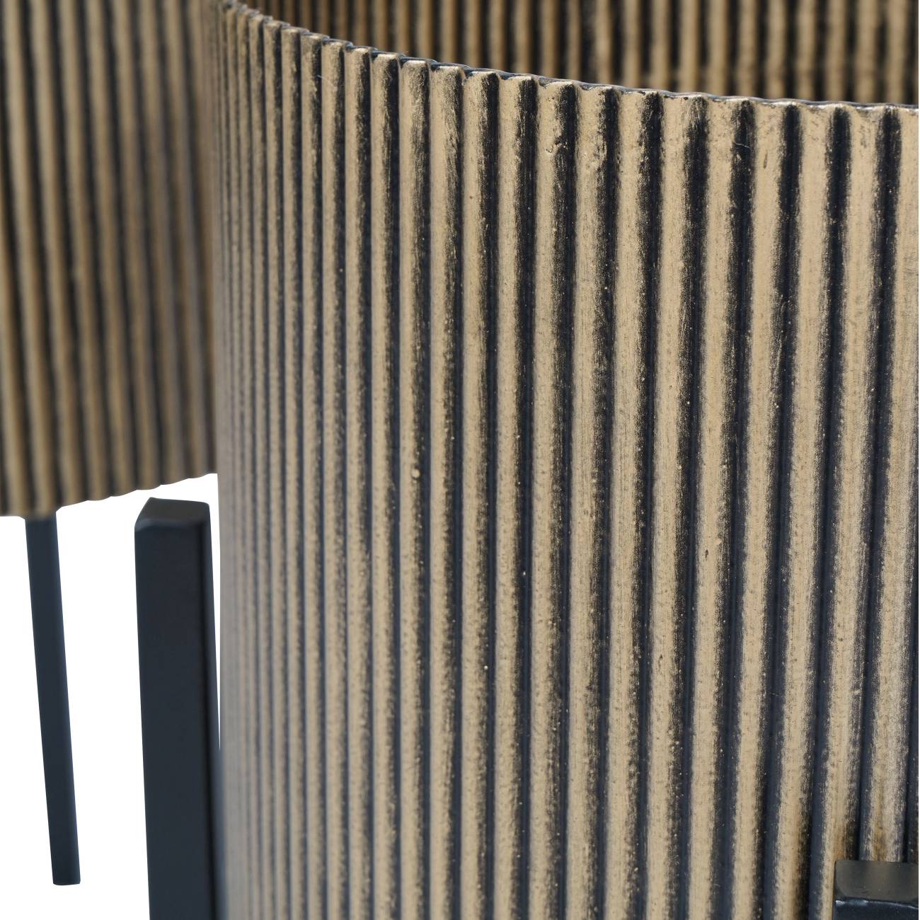 Carraway Aged Gold Set of 3 Floor Planters
