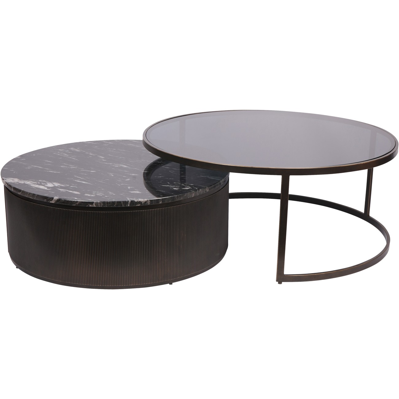 Carraway Black Set of 2 Nesting Coffee Tables