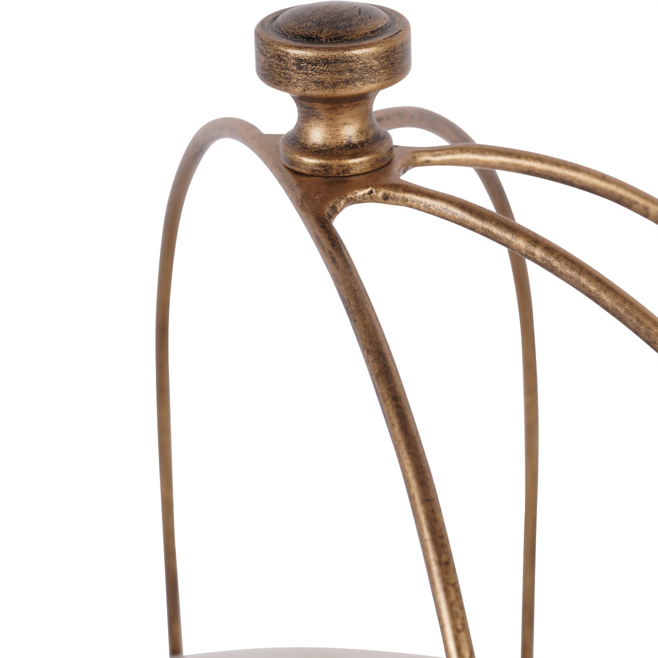 Carraway Aged Gold Two Tier Stand