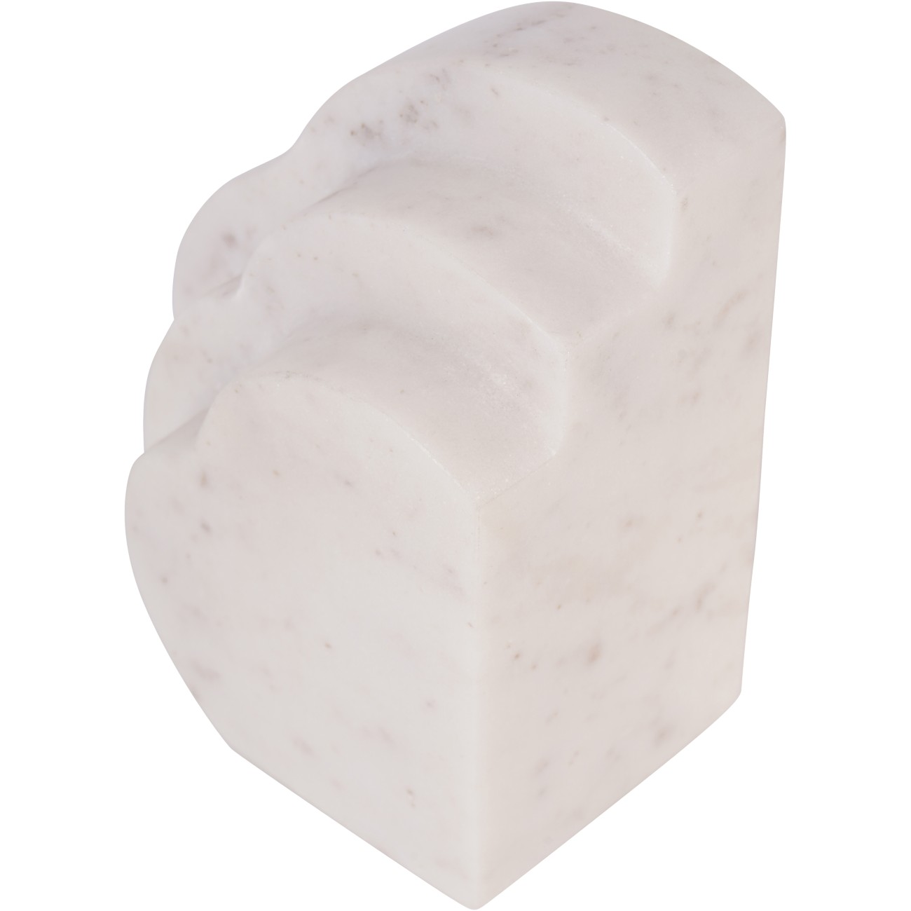Genoa White Marble Cloud Bookends