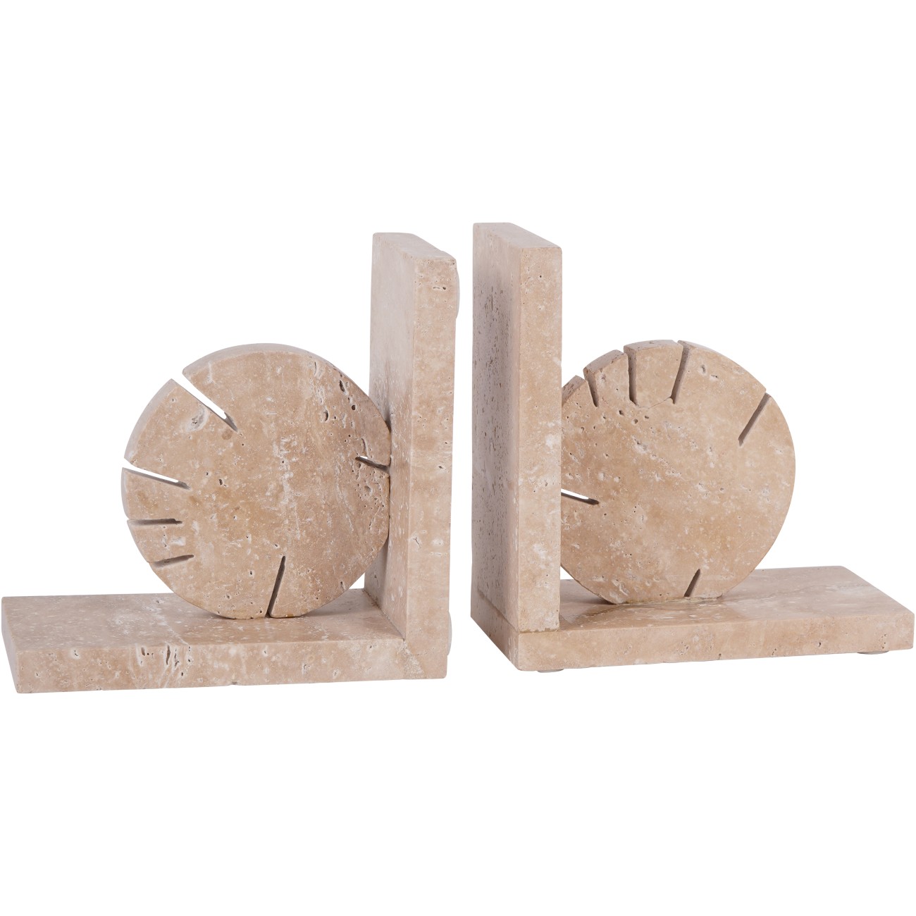 Catania Travertine Bookends