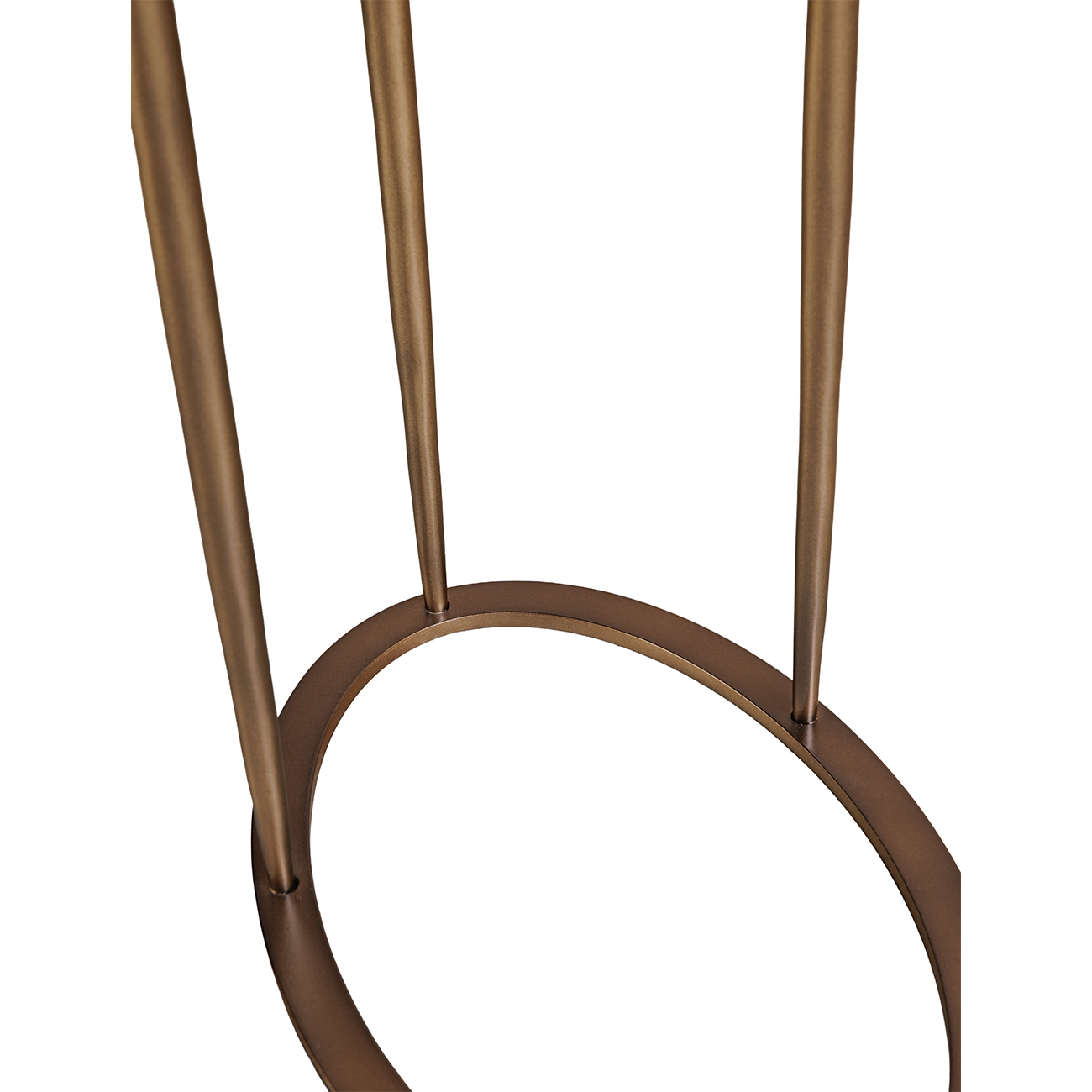 Iota Oval Forest Brown Marble Accent Table