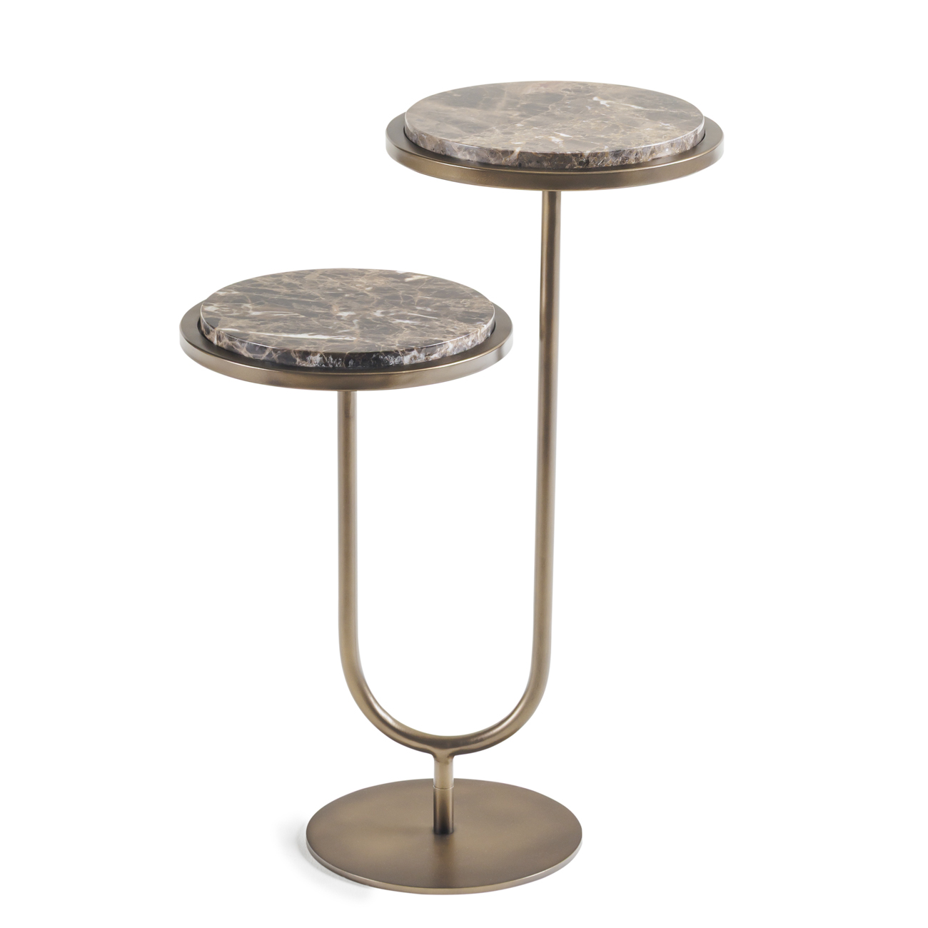 Polo Dark Emperador Marble Accent Table