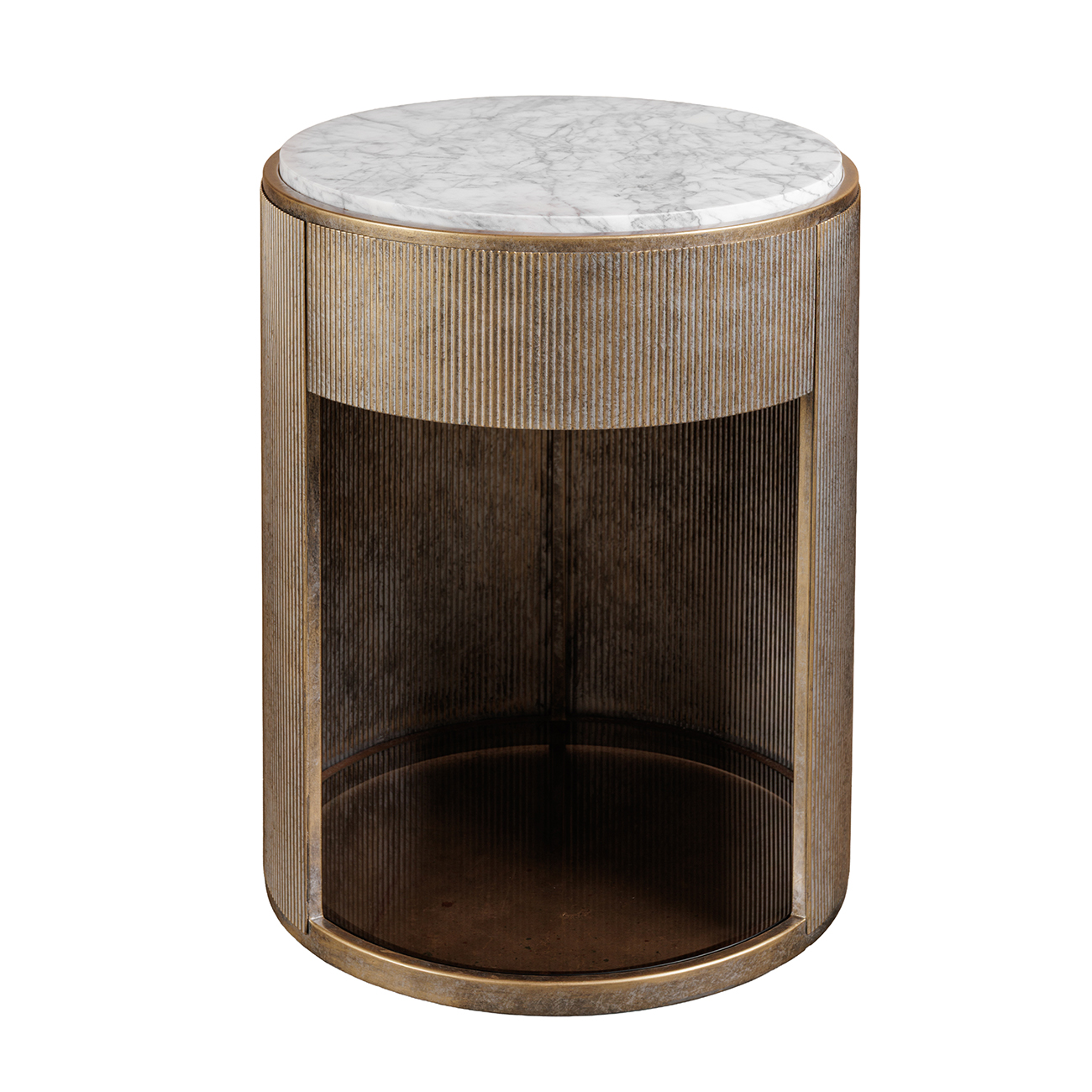 Carraway Aged Gold Side Table