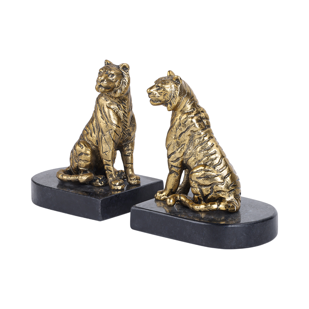 Kavari Tiger Granite Bookends