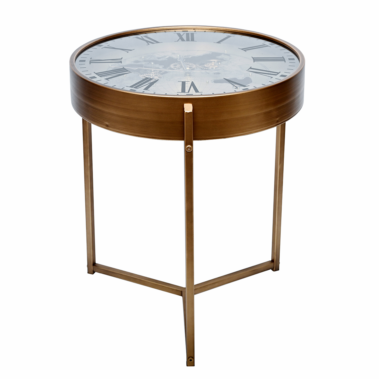 Atlas Moving Cogs Side Table 50cm