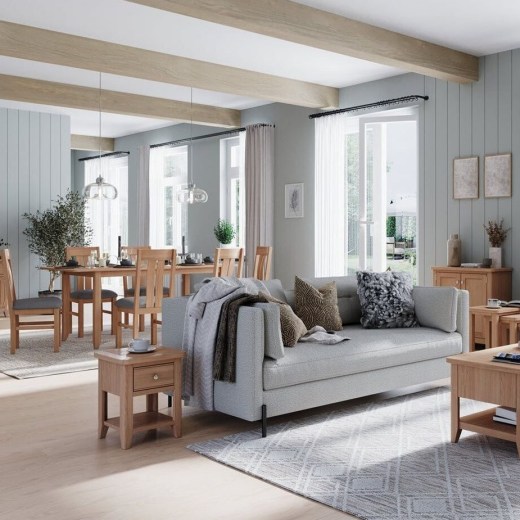 Barley Oak Square Dining Table - Image 2