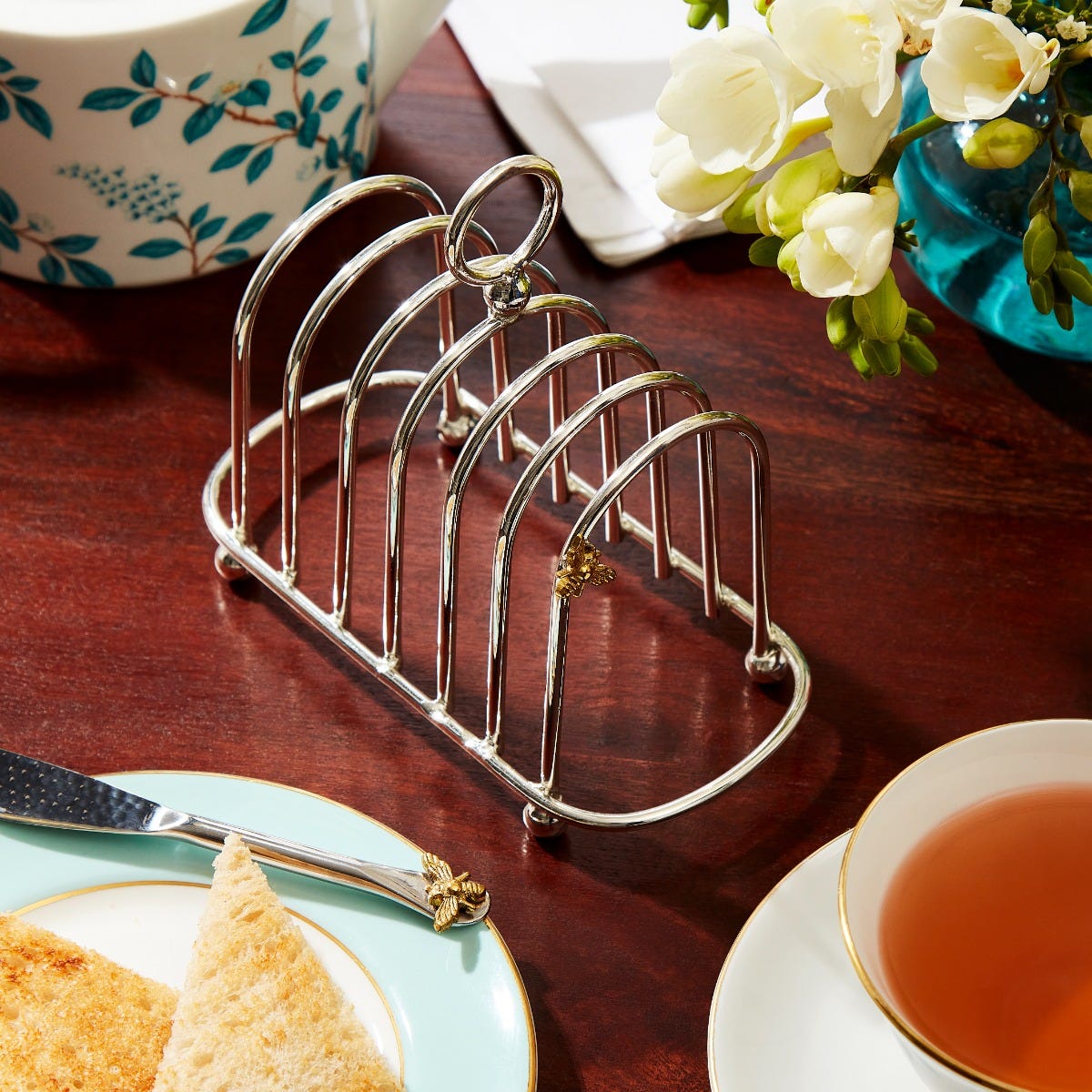 Bee Silver Plated Toast Rack