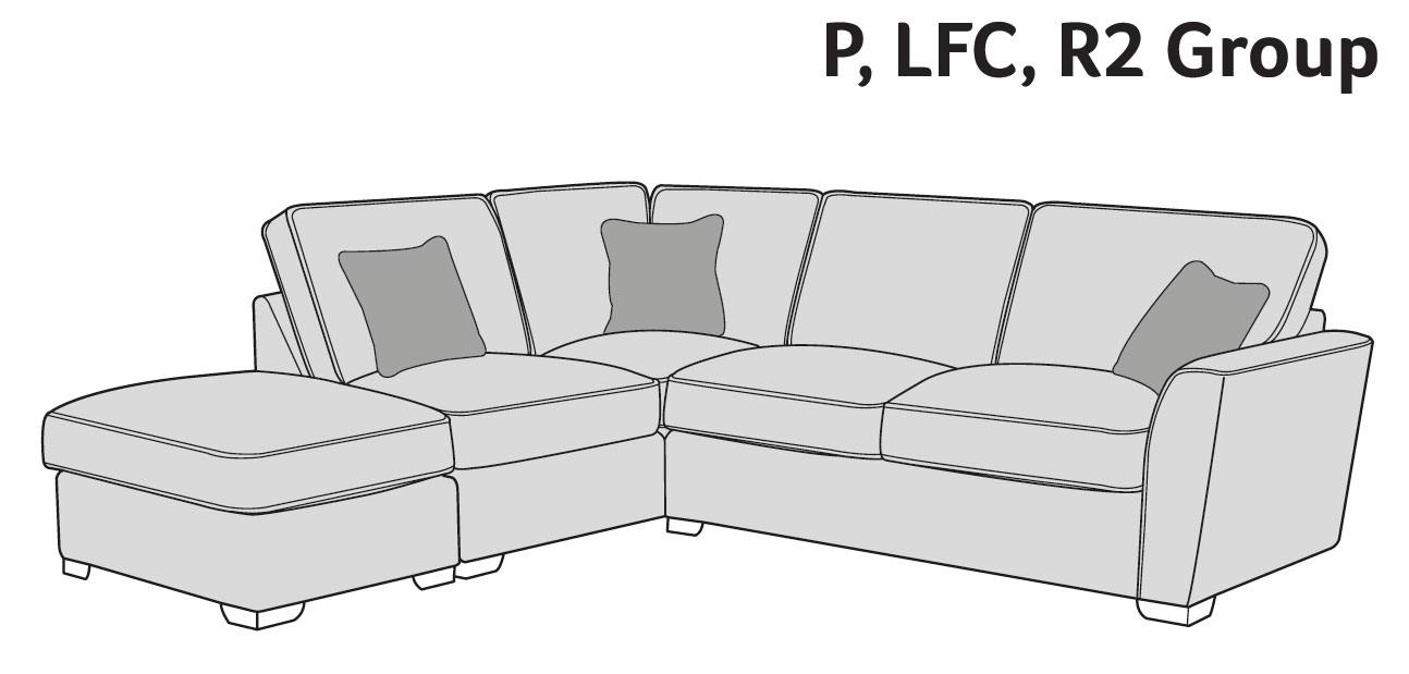 Gatsby FST, LFC, R2 Standard-Back Corner Sofa
