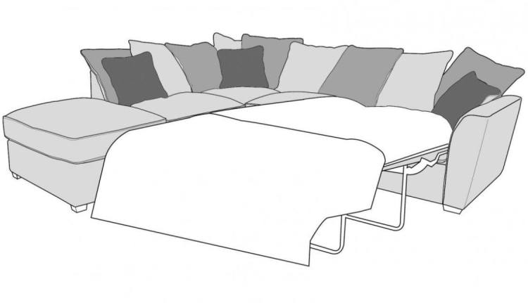 Gatsby FST, LFC, R2S Pillow-Back Corner Sofa Bed