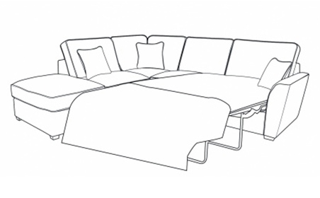 Gatsby FST, LFC, R2S Standard-Back Corner Sofa Bed