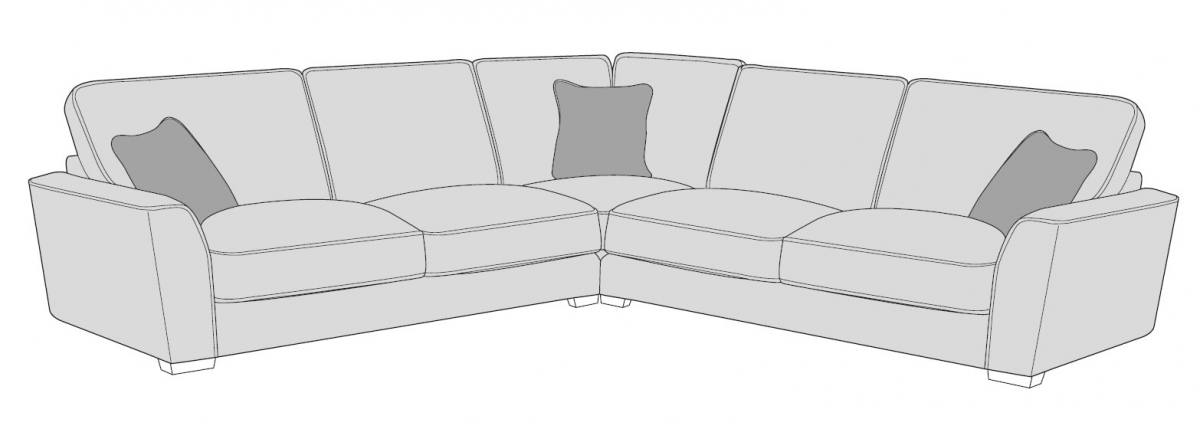 Gatsby L2, CO, R2 Standard-Back Corner Sofa