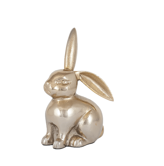 Gold Metal Rabbit Ornament
