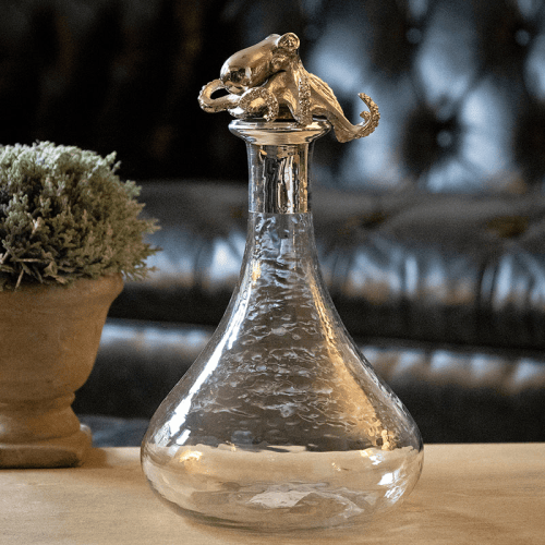 Octopus Glass Bell Decanter