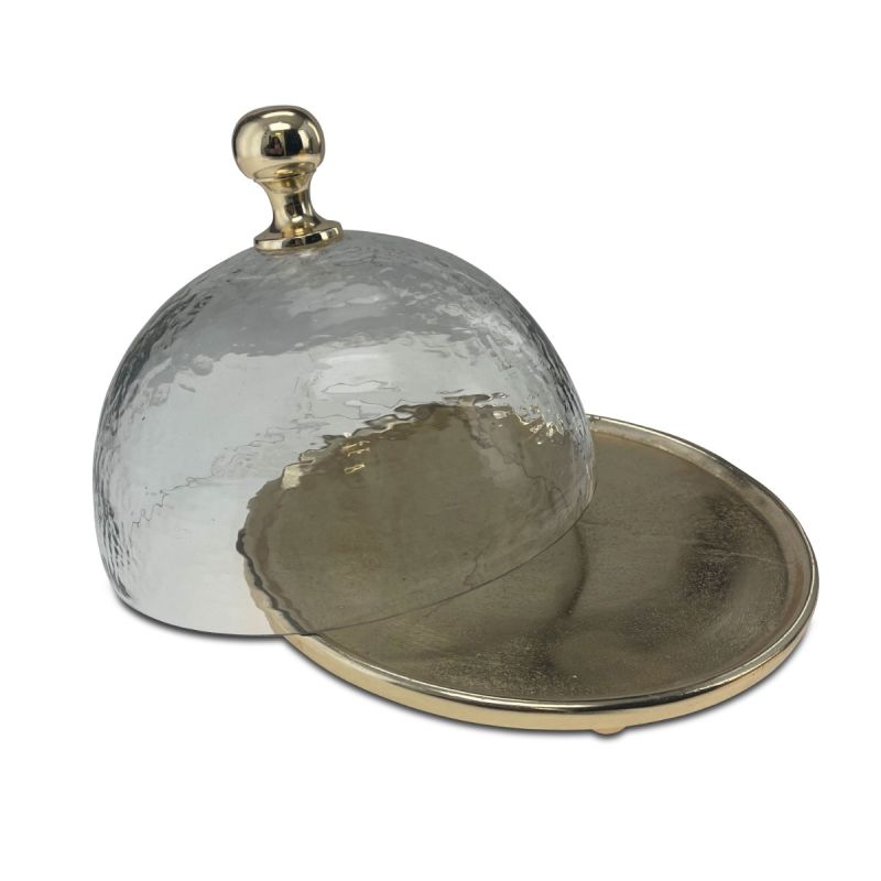 Small Gold Cake Plate