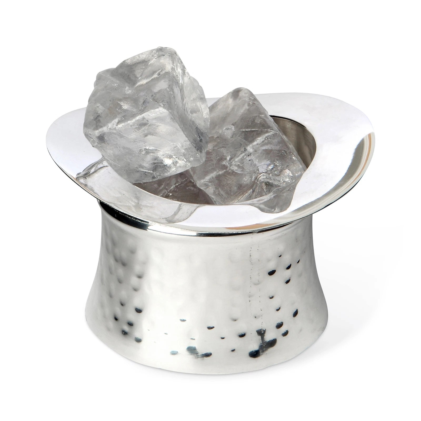 Silver Top Hat nibbles bowl