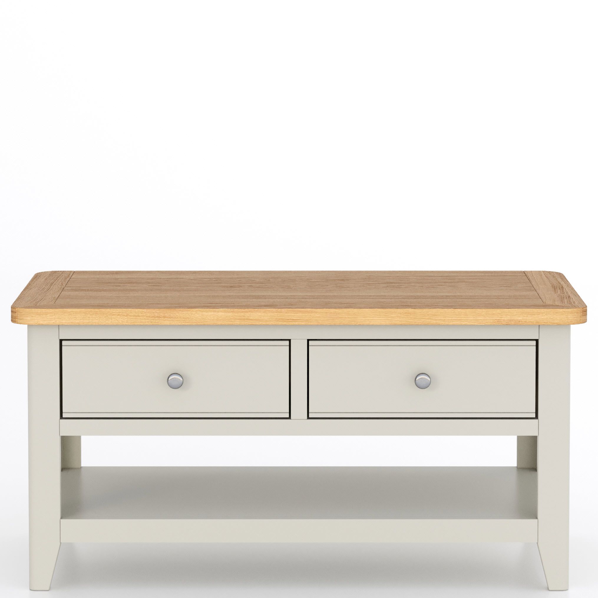 Barley Painted Oak 2 Drawer Coffee Table