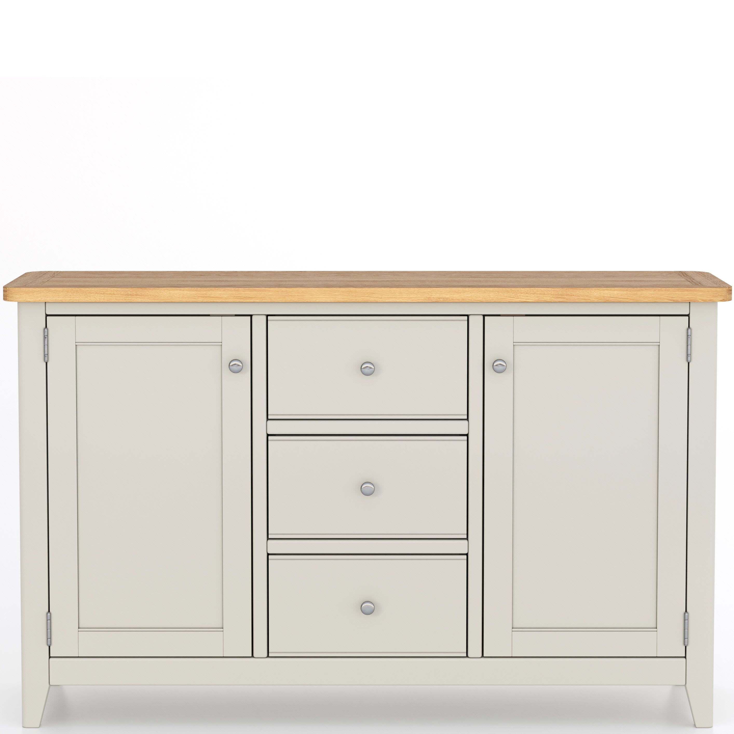 Barley Painted Oak 2 Door 3 Drawer Sideboard